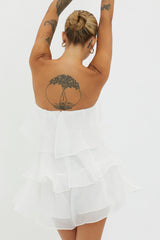 Behati Tiered Layer Romper White