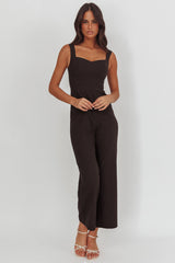 Atheena Faux Pocket Jumpsuit Black