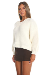 Samaya Chunky Knit Sweater Cream