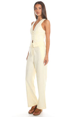 Visalia Wide Leg Trousers Butter