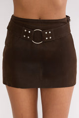 Opeline Waist Belt Skort Brown