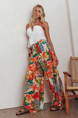 Marula Wide Leg Drawstring Pants Botanical