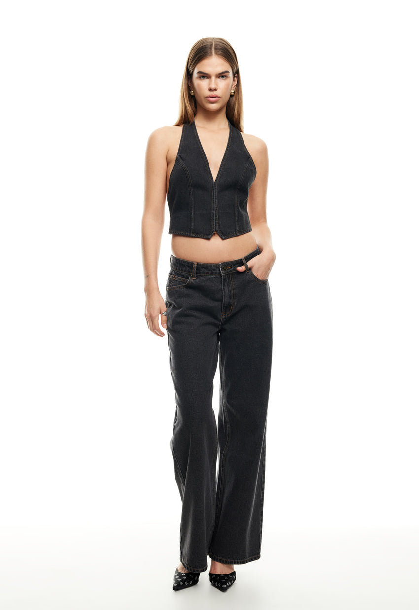 LIONESS Top Model Jeans Charcoal