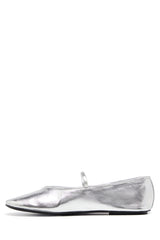 THERAPY Moncherri Ballet Flat Silver Smooth