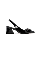 THERAPY Slay Slingback Pump Black Patent