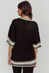 Rhodes Cotton Relaxed Knit Shirt Black