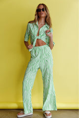 Just A Hunch Pants Zebra Green