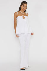 Freestyle Flared Pants White