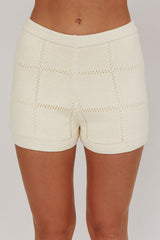 Sailor Knit Shorts Cream
