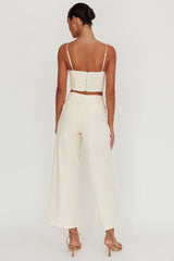 Breathless Wide Leg Pant Oat