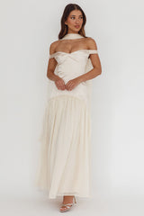 Kaycee Drop Waist Maxi Dress Champagne