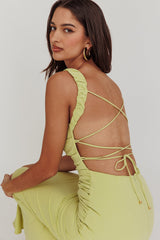 Dream Crush Lace-Up Back Maxi Dress