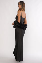 Hadley Cami Scarf Maxi Dress Black