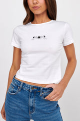 LIONESS Angels Baby Tee Porcelain