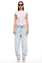LIONESS Uno Tie Top Blush