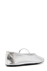 THERAPY Moncherri Ballet Flat Silver Smooth