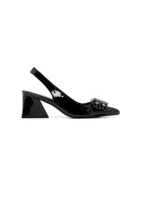 THERAPY Slay Slingback Pump Black Patent