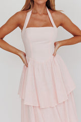 Shaya Tiered Ruffle Maxi Dress Pink
